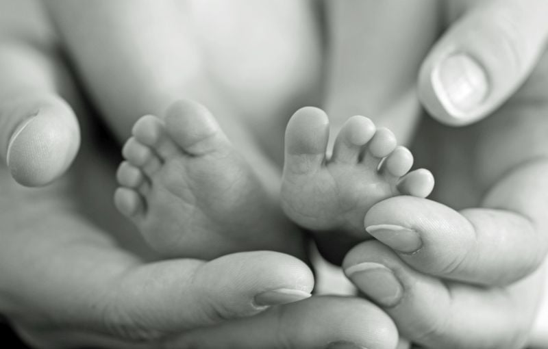 newborn baby feet