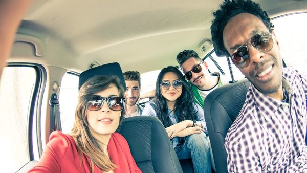 Millennials in car