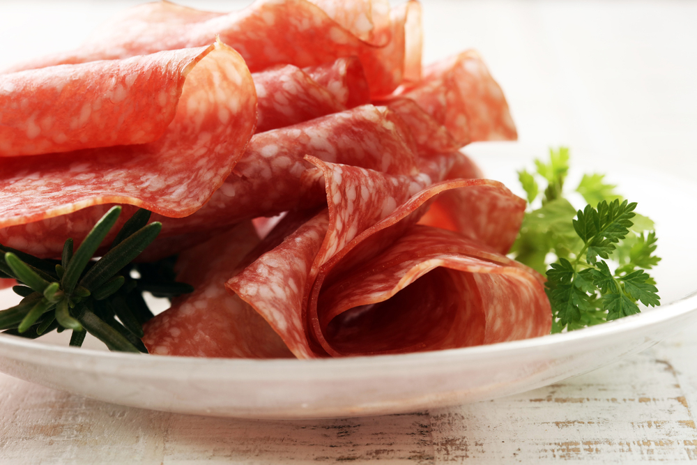 plate of salami