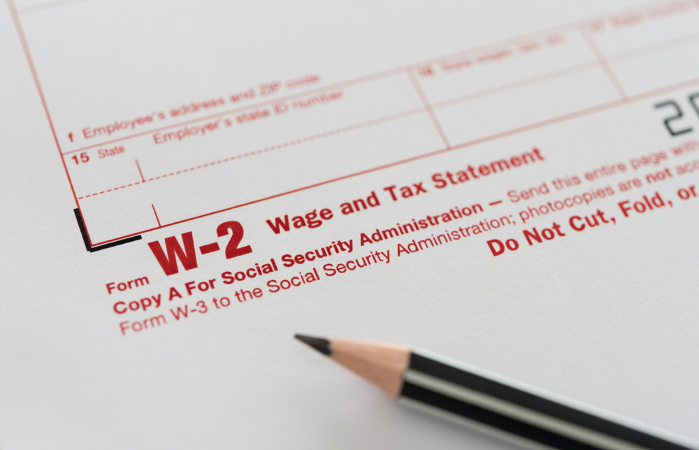 W-2 tax form