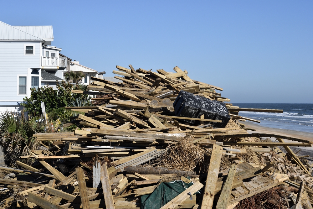 Vilano Beach Florida after Hurricane Matthew