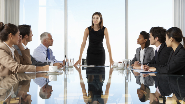 Woman making a presentation