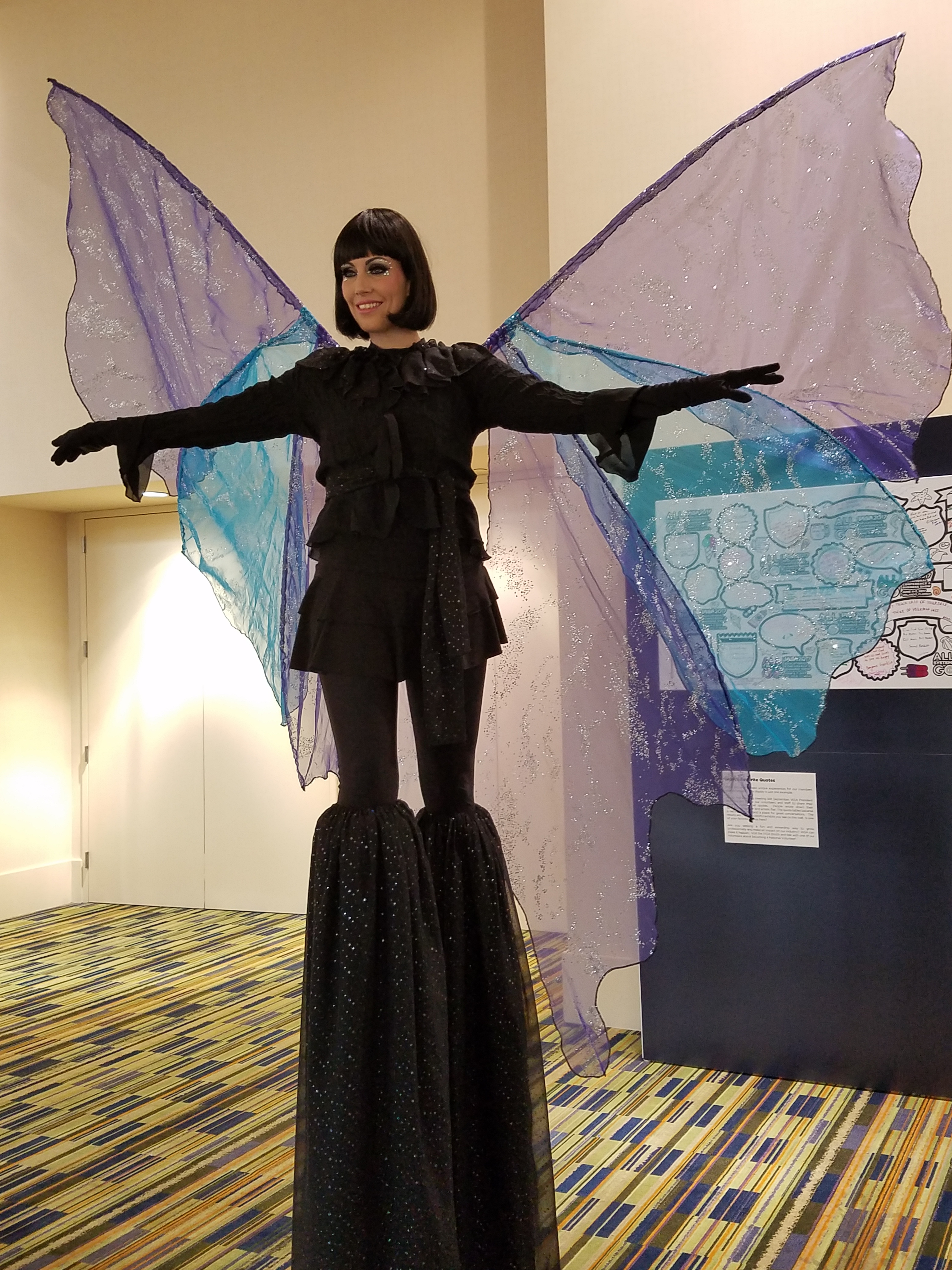 winged stilt walker at IASA