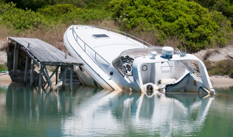 beached boat