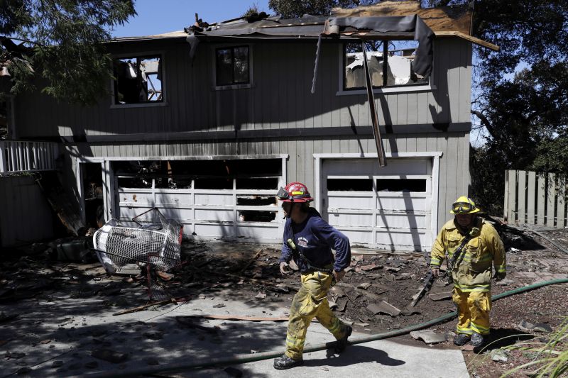 ire-ravaged home Wednesday, July 12, 2017, in San Jose, Calif.