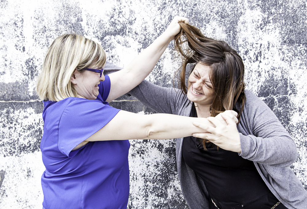 two women fighting