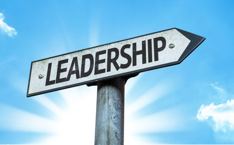 Leadership sign post