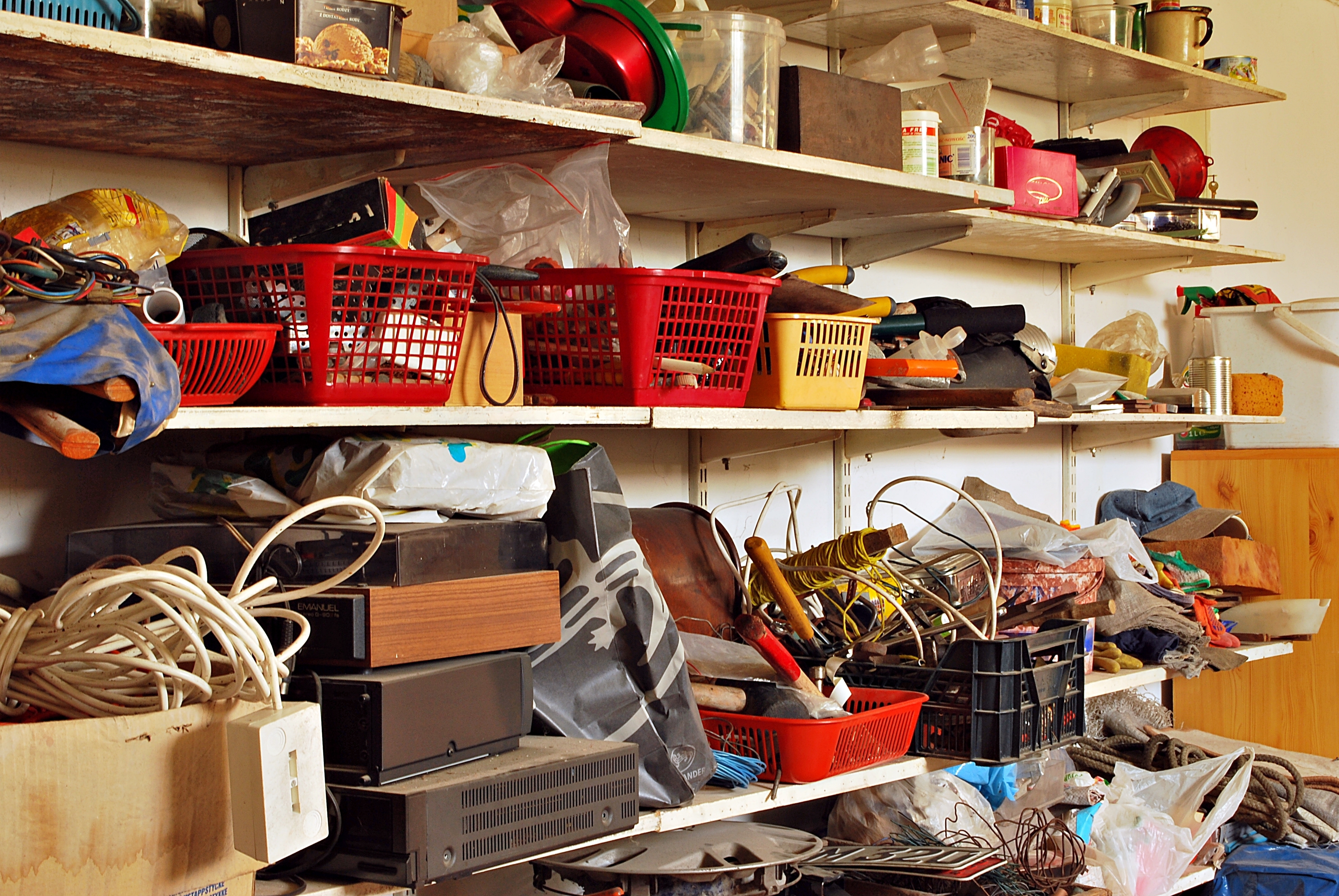 Clutter in garage