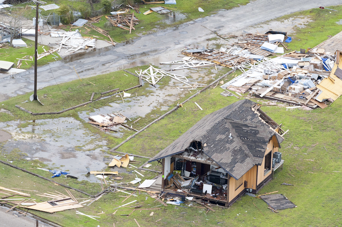 wind damage from hurricane harvey