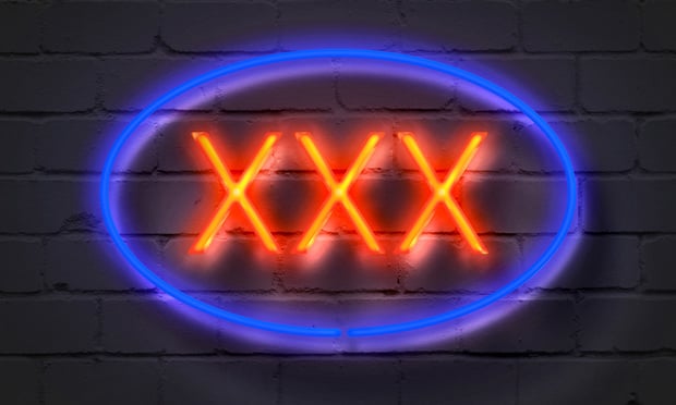 XXX-rated neon sign