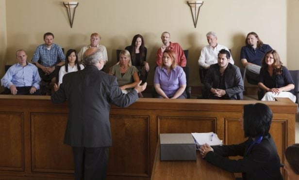lawyer in court