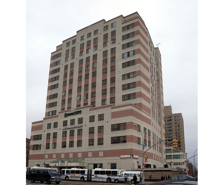 The top court was not persuaded by the plaintiff's argument that the case did not qualify for workers' compensation due to the absence of a "nexus" between the victim's injuries and the person who caused them. Pictured above is the Bronx-Lebanon Hospital where the shooting took place. (Credit: Wikimedia)