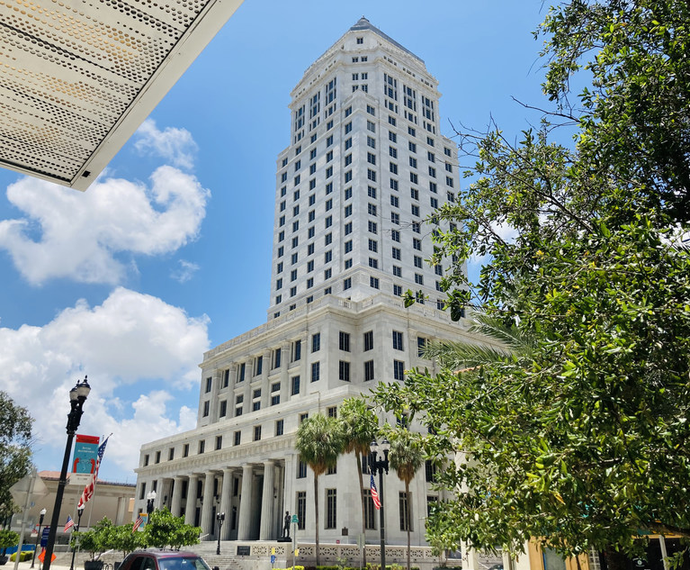 Miami-Dade County Courthouse. (Credit: Raychel Lean/ALM)