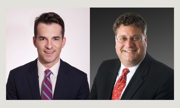 From left: Timothy A. Carroll and Anthony L. Miscioscia of White and Williams.