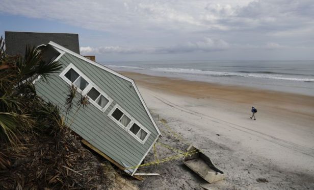Beach house destroyed by Hurricane Irma
