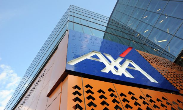 Axa building sign