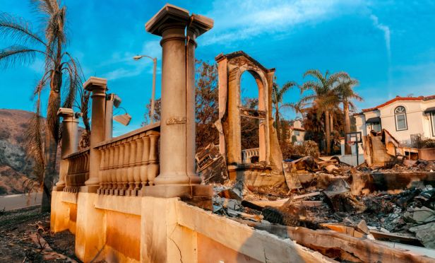 Home destroyed by wildfire