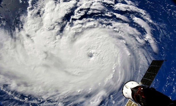 A view of Hurricane Florence from the International Space Station on Monday, Sept. 10, 2018, as it threatens the U.S. East Coast.