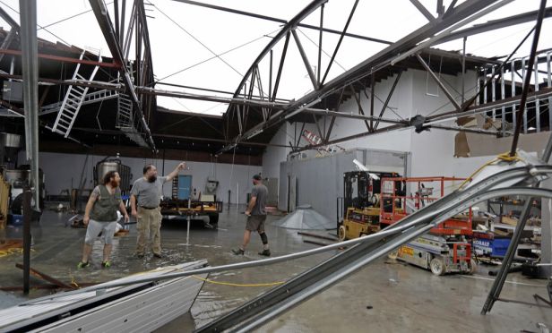 Building destroyed by Hurricane Florence