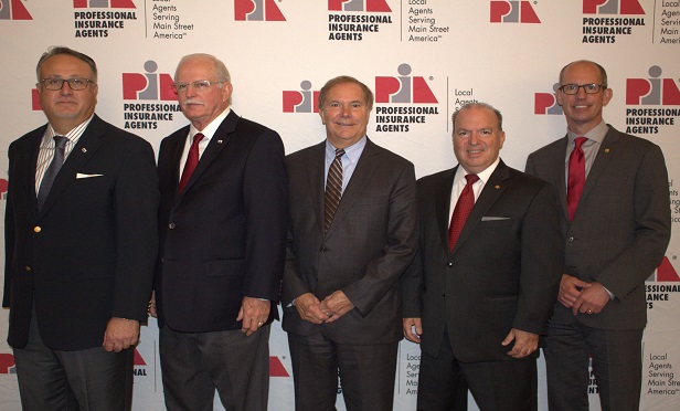 Left to right: Anthony "Tony" Curti; Wayne F. White; Dennis D. Kuhnke; Keith A. Savino; Timothy G. Russell