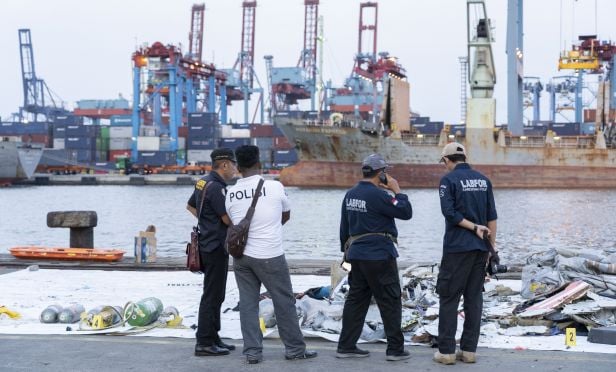 Lion Air crash debris