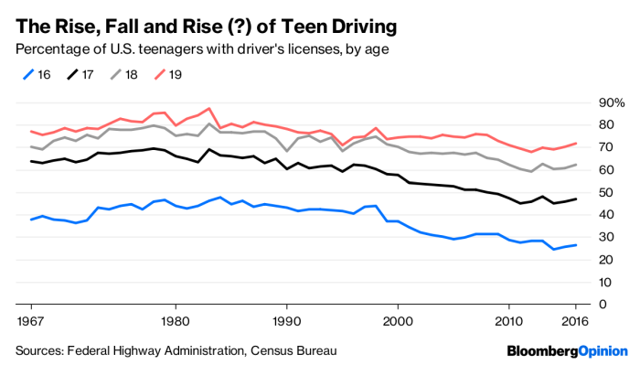 The Rise, Fall and Rise (?) of Teen Driving