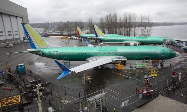 A 737 Max 8 plane destined for China Southern Airlines sits at the Boeing Co. manufacturing facility in Renton, Washington, U.S., on Tuesday, Mar. 12, 2019. The Boeing 737 Max crash in Ethiopia looks increasingly likely to hit the planemaker's order book as mounting safety concerns prompt airlines to reconsider purchases worth about $55 billion. (Photo: David Ryder/Bloomberg)