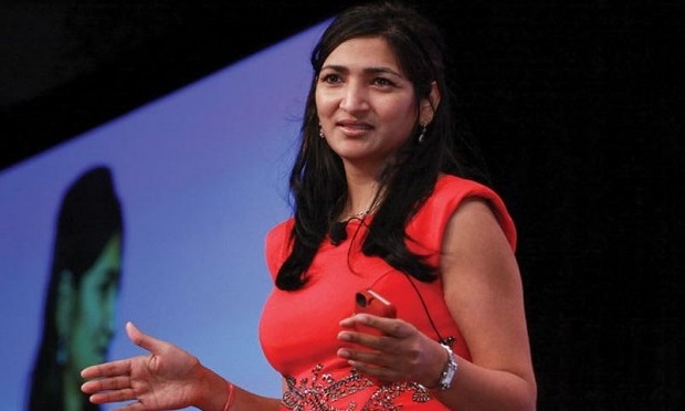 Dr. Henna Karna, seen here, trained as a mathematician and believes there are many ways to solve a problem. She is currently managing director and chief data officer for AXA XL. (Photo provided by IASA).