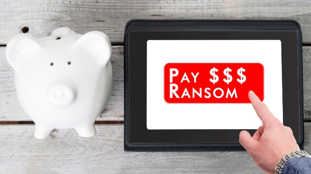 White-piggy-bank-Pay-Ransom-on-tablet-device