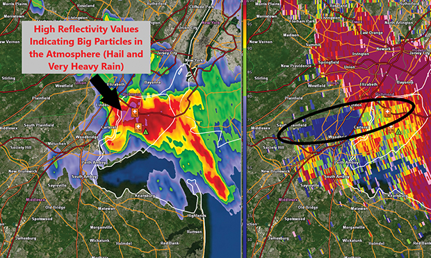 Tracking hail.