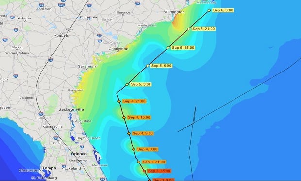 Hurricane Dorian lashes Florida and puts Carolinas in harm's way ...