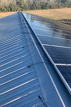 Solar panel installation.