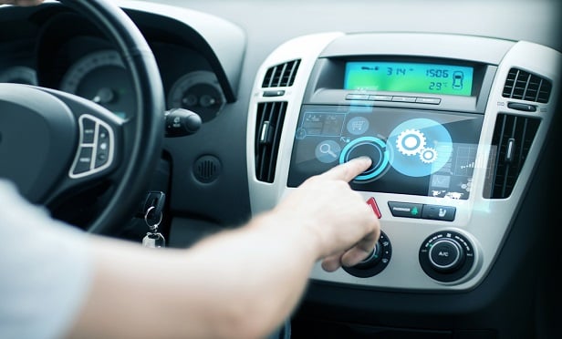 Connected car dash.