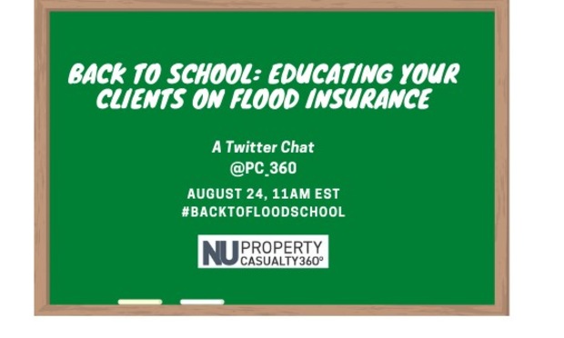 If your clients are feeling swamped with flood insurance information, please join us on Twitter on August 24 at 12 PM EST! 
