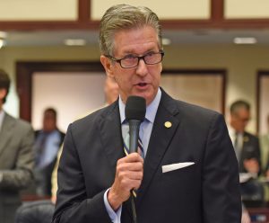 Deputy Majority Leader Rep. Jim Boyd, R-Bradenton, debates on the House floor. (Credit: Florida House of Representatives)