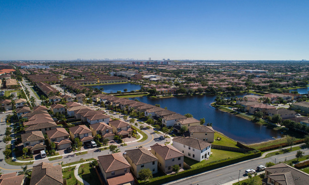 Aerial image of a residential neighborhood in Doral FL USA. Credit: Felix Mizioznikov/Shutterstock.com