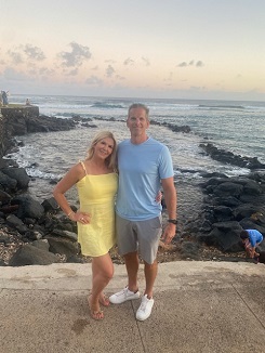 When Gorst & Compass President Bryan Clark, seen here with his wife, spends time away from work golfing and traveling with friends. (Provided photo)