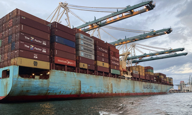 According to The International Union of Marine Insurance, the past five years have seen an “unprecedented level” of cargo vessel fires, and improperly shipped hazardous materials and dangerous goods was a primary reason. (Credit: Raychel Lean/ALM) 
