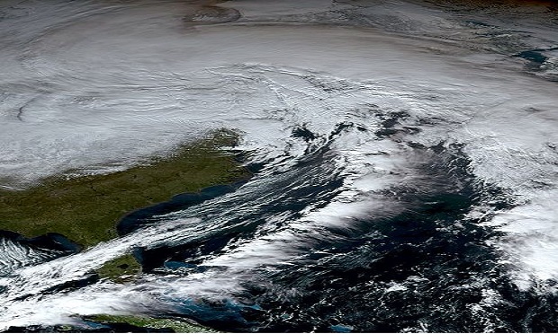Satellite images of Winter Storm Elliott were captured by the National Oceanic and Atmospheric Administration. (NOAA GOES 16 Satellite/Wikipedia)