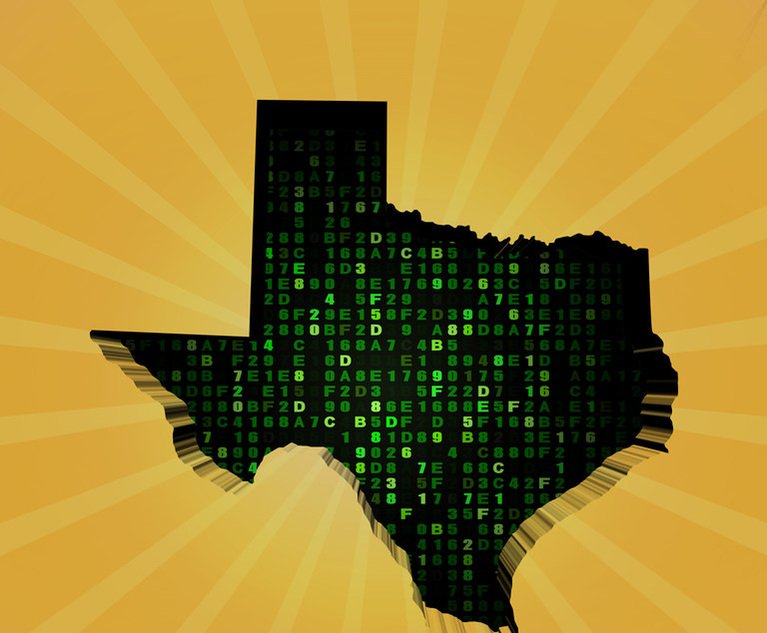 Texas sunburst map