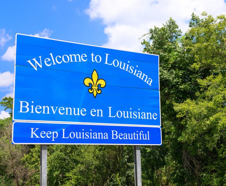 Louisiana Welcome Sign