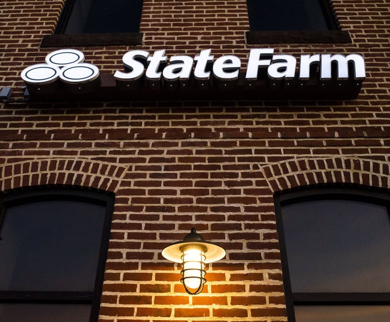 State Farm sign on a building