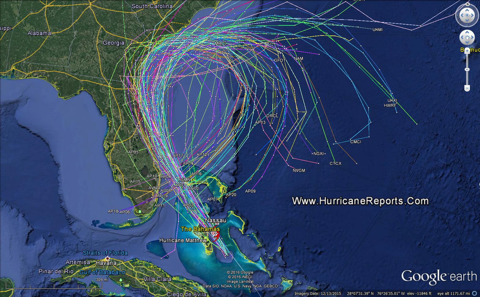 Hurricane Matthew Track
